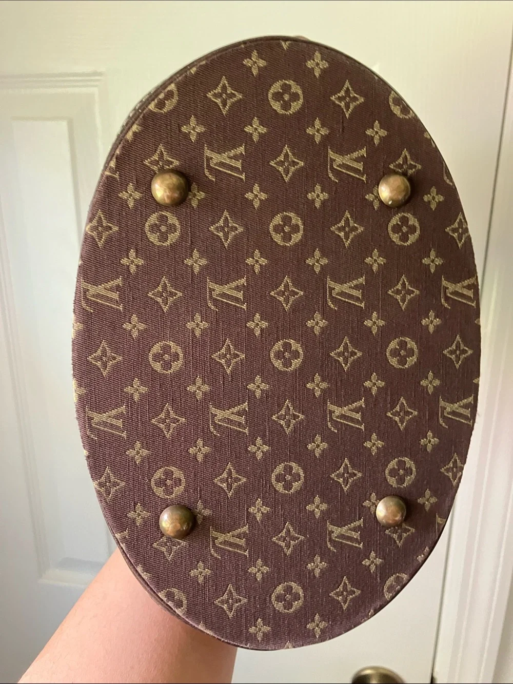 Louis Vuitton Monogram PM Mini Lin Bucket with Detachable Pouch